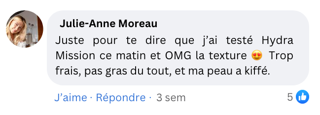 Commentaire Instagram