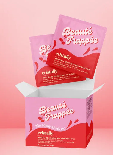 Masque lissant et anti-âge aux pétales de rose  (Pack de 5 + Shaker)